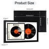 ccdcc 16.5x25 Vinyl Record Display Frame 1 Pack, Black Wooden