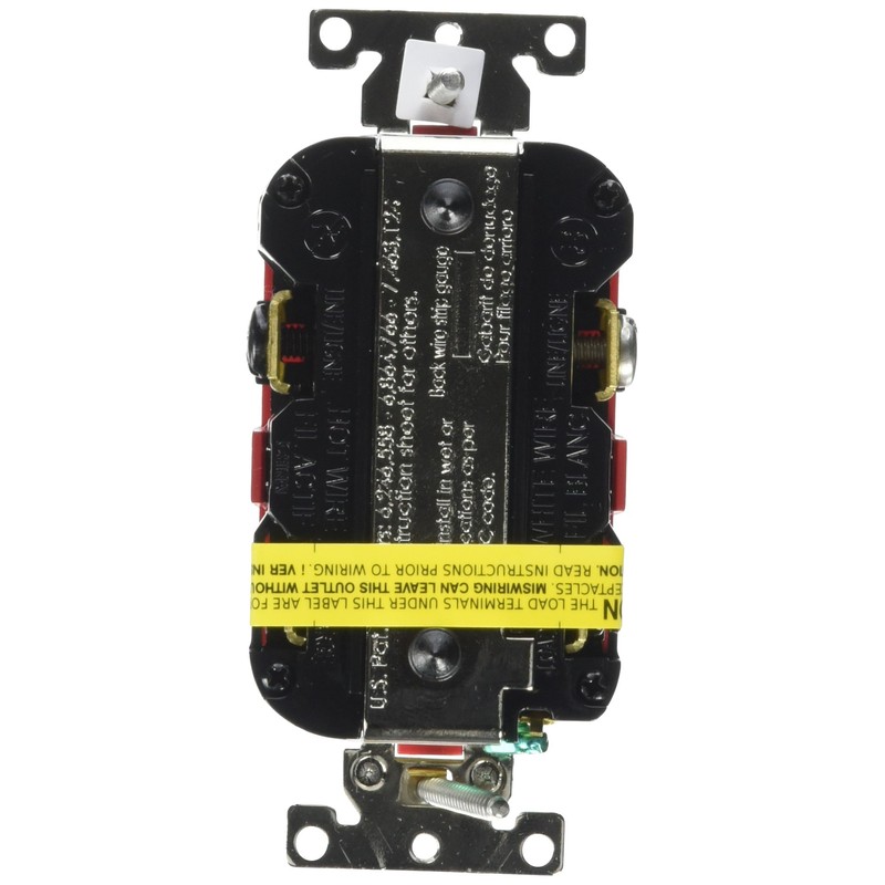 Leviton 20A-125V Extra-Heavy Duty Industrial Grade Weather/Tamper-Resistant Duplex Self-Test GFCI