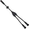 2 Way Lighting Splitter Connector 2Pin Y Shape 1 Male