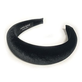 Sinarre Velvet Wide Headbands for Women Soft Head Bands Hair Accessories(G08)(Black)