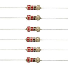 BOJACK 220 Ohm Resistors 1/4 W ±5% Carbon Film Single Resistor (Pack of 200 pcs)