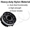 3-Pack AF-100 Replacement Spool Weed Eater Spool Compatible with Black+Decker