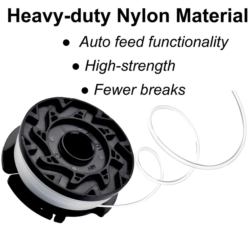 3-Pack AF-100 Replacement Spool Weed Eater Spool Compatible with Black+Decker