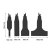 Fafeicy 4Pcs Reciprocating Saw Scraper Blade Multifunctional High Carbon Steel