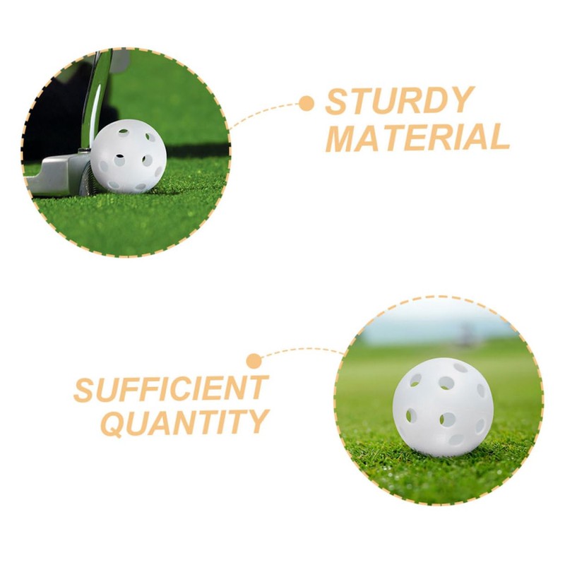 Kisangel Golf Swing Trainer Balls 30pcs Plastic Practice Balls Hollow-Out