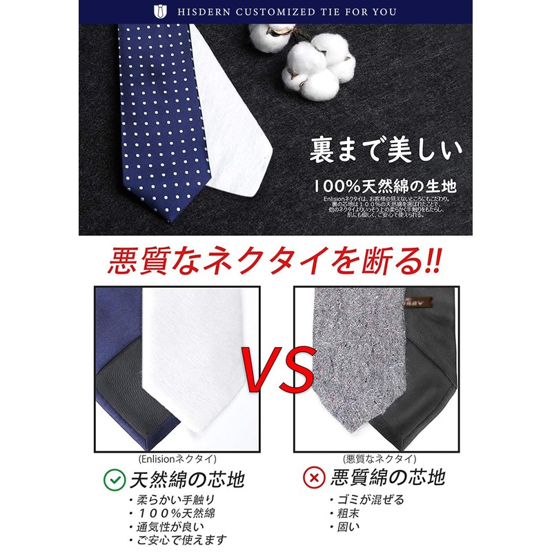 Hisdern TP-01S Men’s Paisley Pattern Necktie and Square Set, Business,