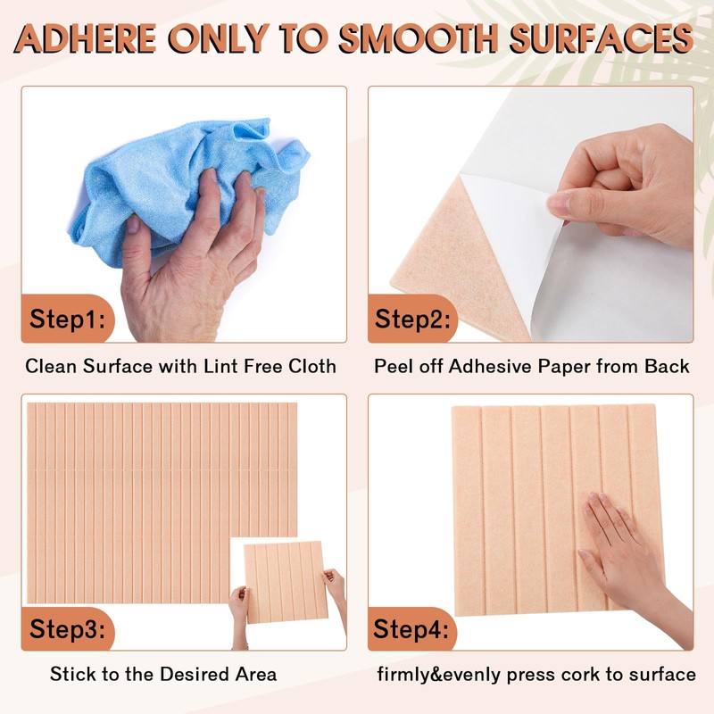 Honoson 12 Pack 47" x 35" Large Cork Board Alternative