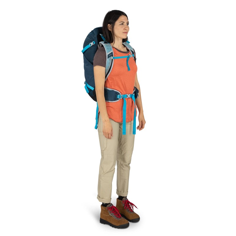 Osprey Hikelite 32L Unisex Hiking Backpack, Atlas Blue, S/M