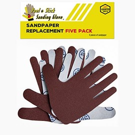 Sandpaper Replacement Five Pack - LEFT HAND Assorted Grits