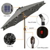 Blissun 9 ft Solar Umbrella, 32 LED Lighted Patio Umbrella,