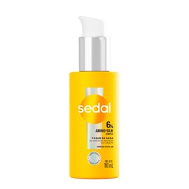 Sedal Sérum para Cabello Toque de Seda, 6% Amino-Silk Complex. 100 h de Suavidad en 1 min*. Cabello 100% más Sedoso. Control del Frizz*, 100 mL
