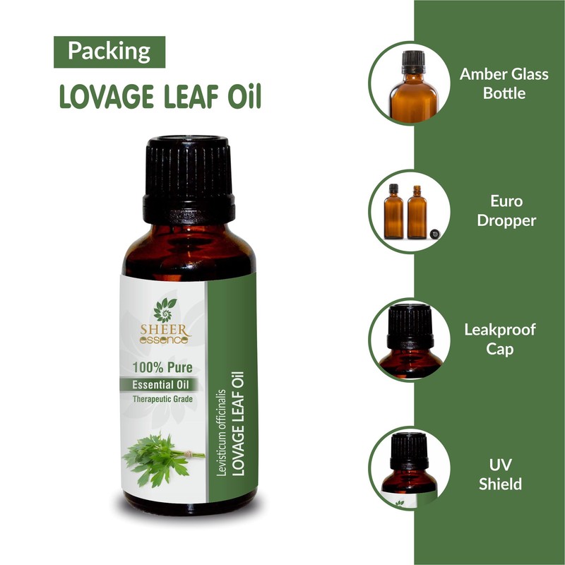 Sheer Essence Lovage Leaf Oil (Levisticum Officinalis) Essential Oil 100%
