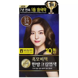 Lien 리엔 흑모비책 한방 크림 염색 120g 짙은갈색 1개 [리엔 흑모비책 염색크림 와인갈색 120g x 1개] Rien Black Hair Coloring Cream Herbal 120g Dark Brown 1 piece [Rien Black Hair Coloring Cream Wine Brown 120g x 1 piece]