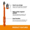 BGTEC Diamond Cemented Carbide Drill Bits Masonry Drill Bits, 5pcs