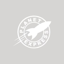 Planet Express Vinyl - Strong Adhesive Waterproof Sticker - Used for Notebook, Car, Mug, Cup Laptop and Water Bottle 4 Inches