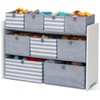 GAP GapKids Deluxe Toy Organizer - Greenguard Gold Certified, Grey/White