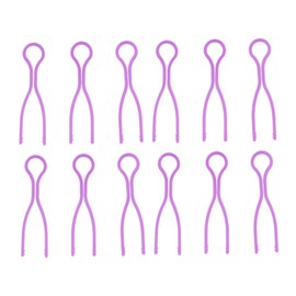 TEHAUX 30piezas Pinzas De Plástico Para Bobina Abrazadera Enrollada Para Máquina De Coser Herramienta Para Rodillo De Hilo Fijo Accesorios De Coser Morado