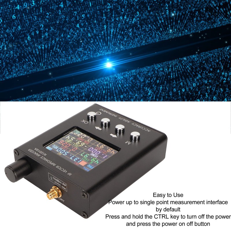 N1201SA RF Antenna Analyzer 34.375MHz Vector Impedance Portable SWR Antenna