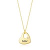 Philip Jones Gold Nan Heart Necklace Created with Zircondia® Crystals