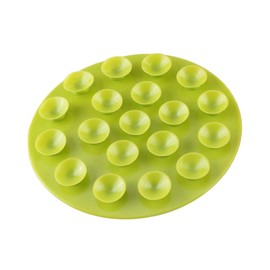 (Pack of 2) Creative Children's Tableware Sucker Baby Kids Magic Suction Mat Portable Double-Sided Suckers Anti-Slip Plate Bowl Cutlery Placemat(Green)