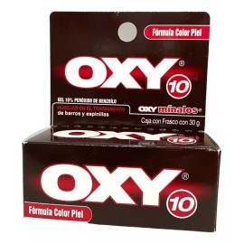 Oxy 10 Anti Barros Y Espinillas Fórmula Color Piel 30g Tipo de piel Grasa