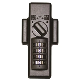 Nomuratec N-1072 Comfort Anti-Theft Auxiliary Lock Guard Dial Type for Outside and Inside Openings, Screw Type