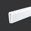 Protalwell Borde de Goma Silicona Canal U 3/32" Blanco, Apto