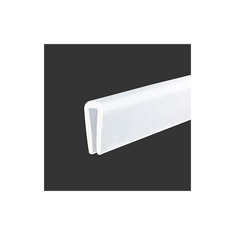 Protalwell Borde de Goma Silicona Canal U 3/32" Blanco, Apto