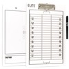 Elite Clipboards Football White Dry Erase Coaches Clipboard | Double-Side