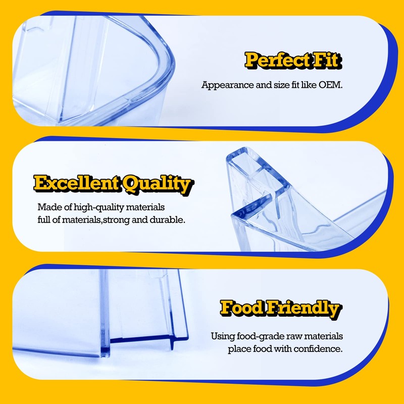 WPW10430639 Refrigerator Door Shelf Bin Compatible with Whirlpool Kenmore, Freezer