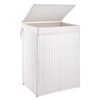 OIAHOMY Laundry Hamper with Lid, 23.8 Gal (90L) Wicker Hamper