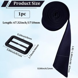 GORGECRAFT Adjustable Overcoat Waistband 1.7m Women Trench Coat Belt with Buckle 4.6cm Wide Medium Blue Wind Coat Replacement Cloth Sash Belt Tunics Girdle Tie Knot Cinch Robe Tunics Girdle Band