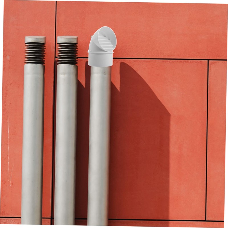 LALAFINA Outdoor PVC Windproof Ventilation Cap for Kitchen Exhaust Durable