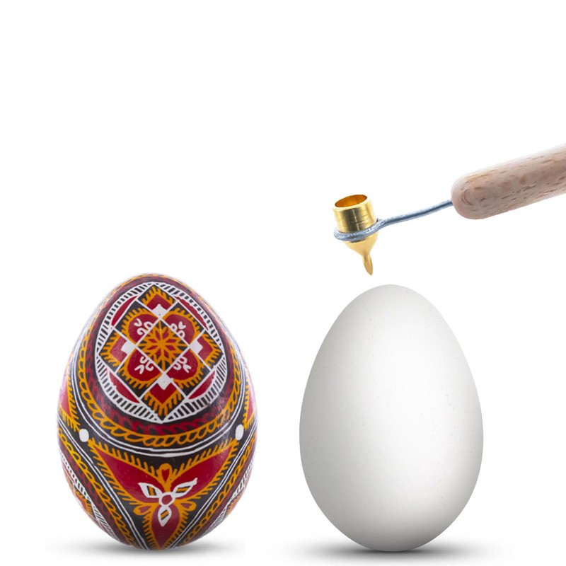 BestPysanky Blown Out Hollow Real Goose Eggshell, Empty Cleaned-Out Egg