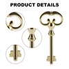 KY-8 (D-1902) Roll Top Desk Antique Brass Plated Hollow Lock
