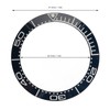 Ceramic Watch Bezel Ring Professional 41.5mm Watch Bezel Insert Replacement