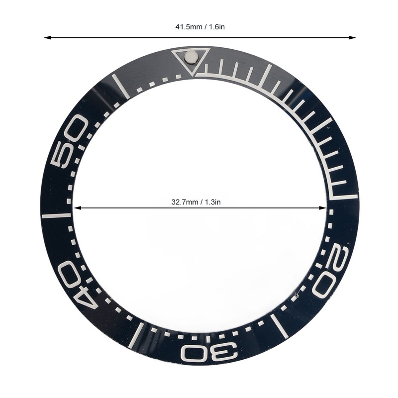 Ceramic Watch Bezel Ring Professional 41.5mm Watch Bezel Insert Replacement