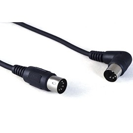 Snakebite MIDI (5 pin DIN) Cable with straight and right angled connectors