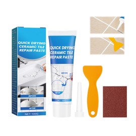Tile Repair Paste, Ceramic Repair Kit, Repair Agent for Ceramic Tiles, Scratch Repair Paste for Repairing Scratches, Holes, Cracks