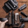 Gentlestache Multitool Sheath for Belt, Leatherman Sheath for Men, Leather