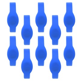 10pcs 13.56Mhz RFID Wristband Silicone Bracelet Waterproof IC Card for Swimming Pool Sauna RoomBlue