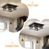 DIKAIDA 2Pack Rustic Flush Mount Ceiling Light Fixture, Modern Farmhouse