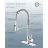 Casavilla Kitchen Faucets, Kitchen Sink Faucet with Soap Dispenser, Single