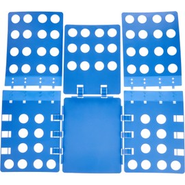 T Shirt Clothes Folder T-Shirt Folding Board Flip Fold Laundry Organizer Easy and Fast for Kid and Adult To Fold Clothes Blue