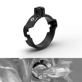 NICECNC Black Escape Flange Guard Protector Compatible with GasGas EX MC EC 250/300 2024 CNC-machined Flange Clamp Guard See Ftiemnt