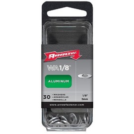 Arrow Fastener WA1/8 Aluminum Washers, 1/8-Inch (Pack of 2)