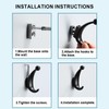 Yundoza 2 Pack Bathroom Towel Hook, Screw in Zinc Alloy