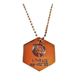 Battlestar Galactica Bsg Kara Metal Dog Tag Pendant Necklace
