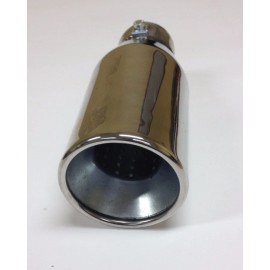 D&D UNIVERSAL FIT ROUND 3-5/8" STAINLESS EXHAUST MUFFLER TIP PIPE RESONATED MT-552A