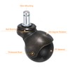 uxcell 2 Inch Ball Caster Wheels, 5pcs Stem Caster, 360